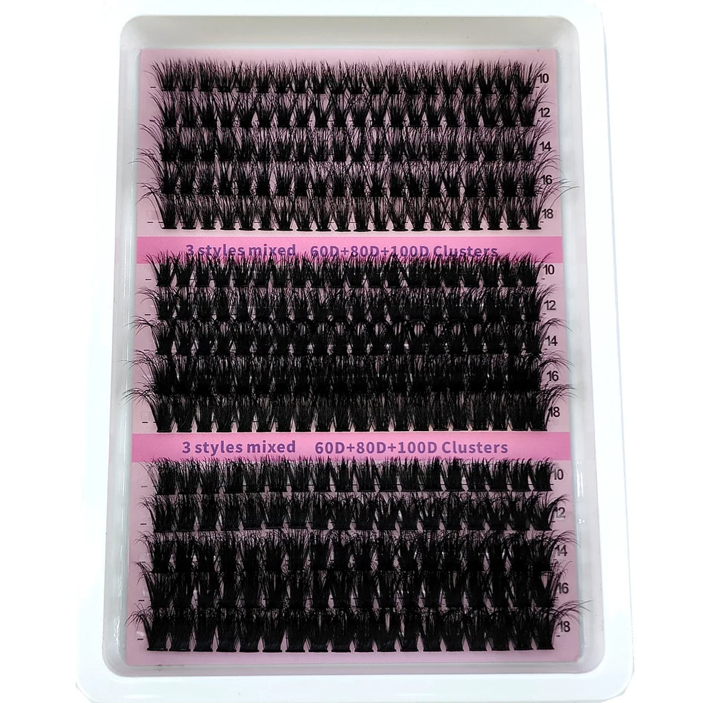 Fluffy Wispy Lash Clusters