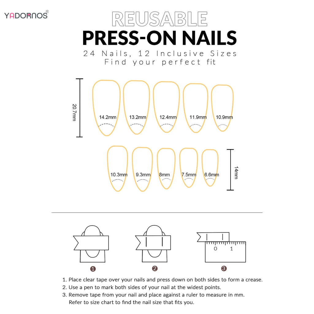 Red Cat-Eye Press-On Nails