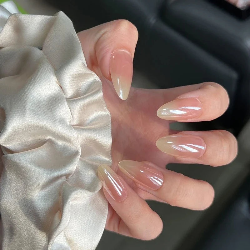 Metallic Cat-Eye French Press-On Nails