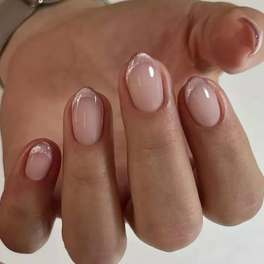 Metallic Cat-Eye French Press-On Nails