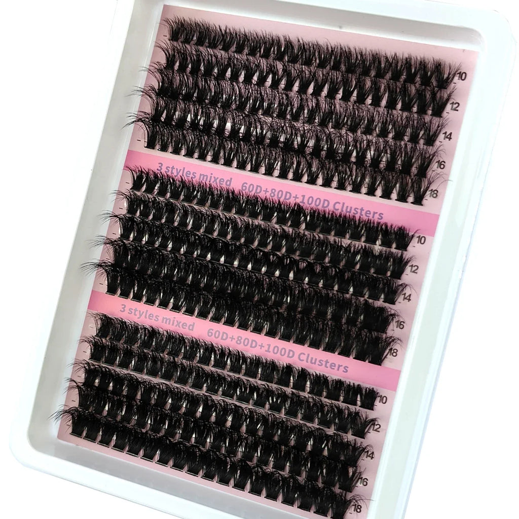 Fluffy Wispy Lash Clusters