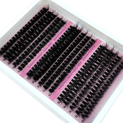 Fluffy Wispy Lash Clusters