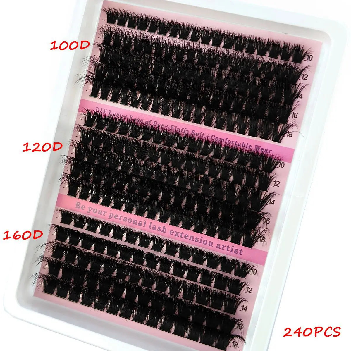 Fluffy Wispy Lash Clusters