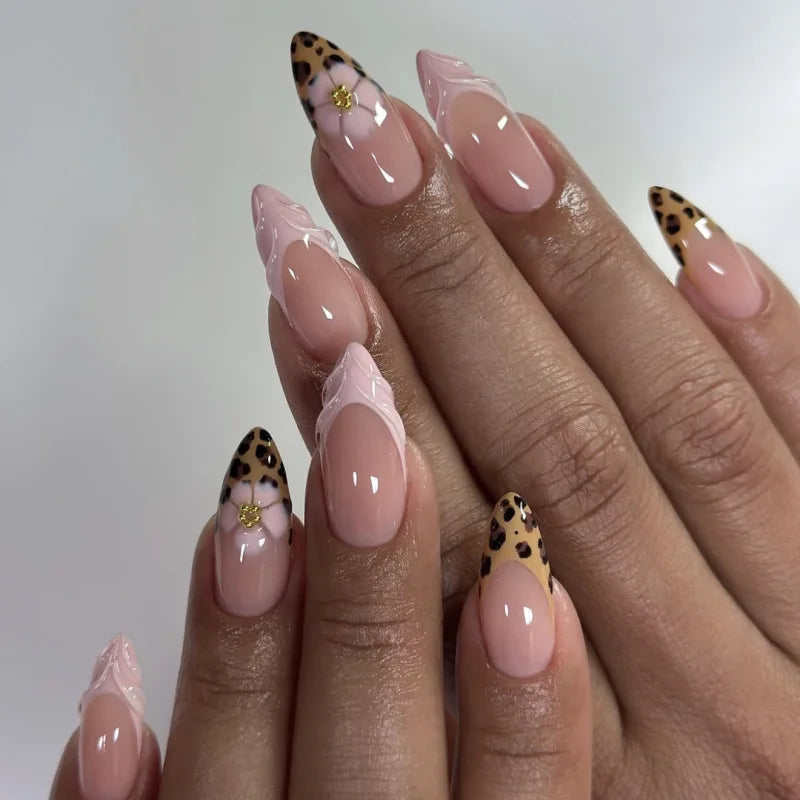 Pink Leopard Bow