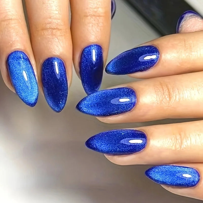 Red Cat-Eye Press-On Nails