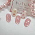 Butterfly Cat-Eye French Press-On Nails
