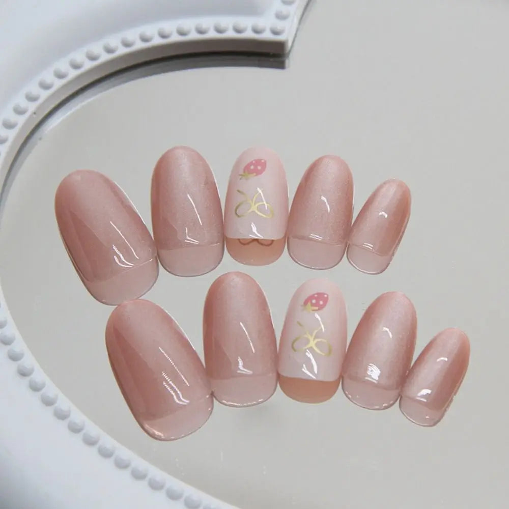 Butterfly Cat-Eye French Press-On Nails