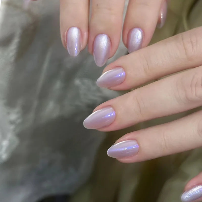 Red Cat-Eye Press-On Nails