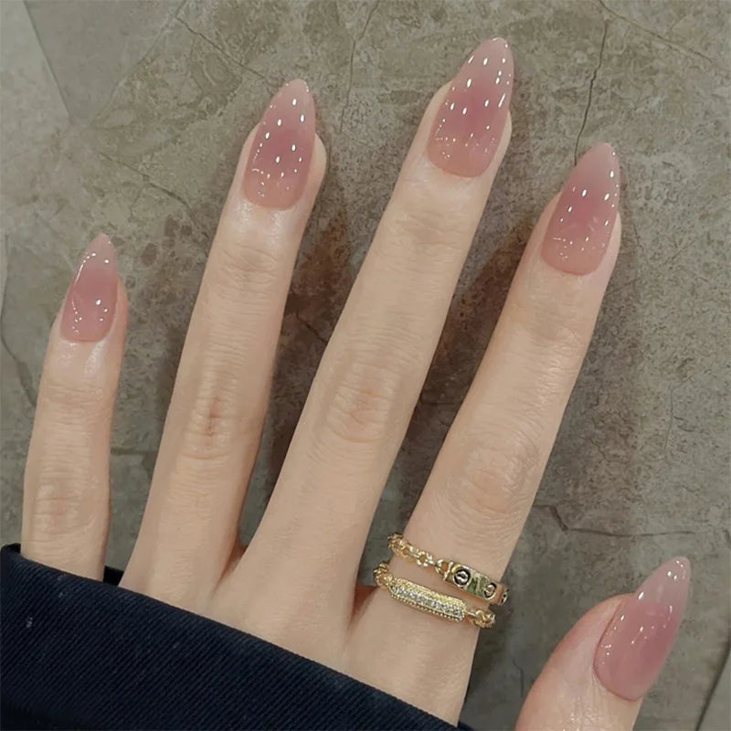 Metallic Cat-Eye French Press-On Nails