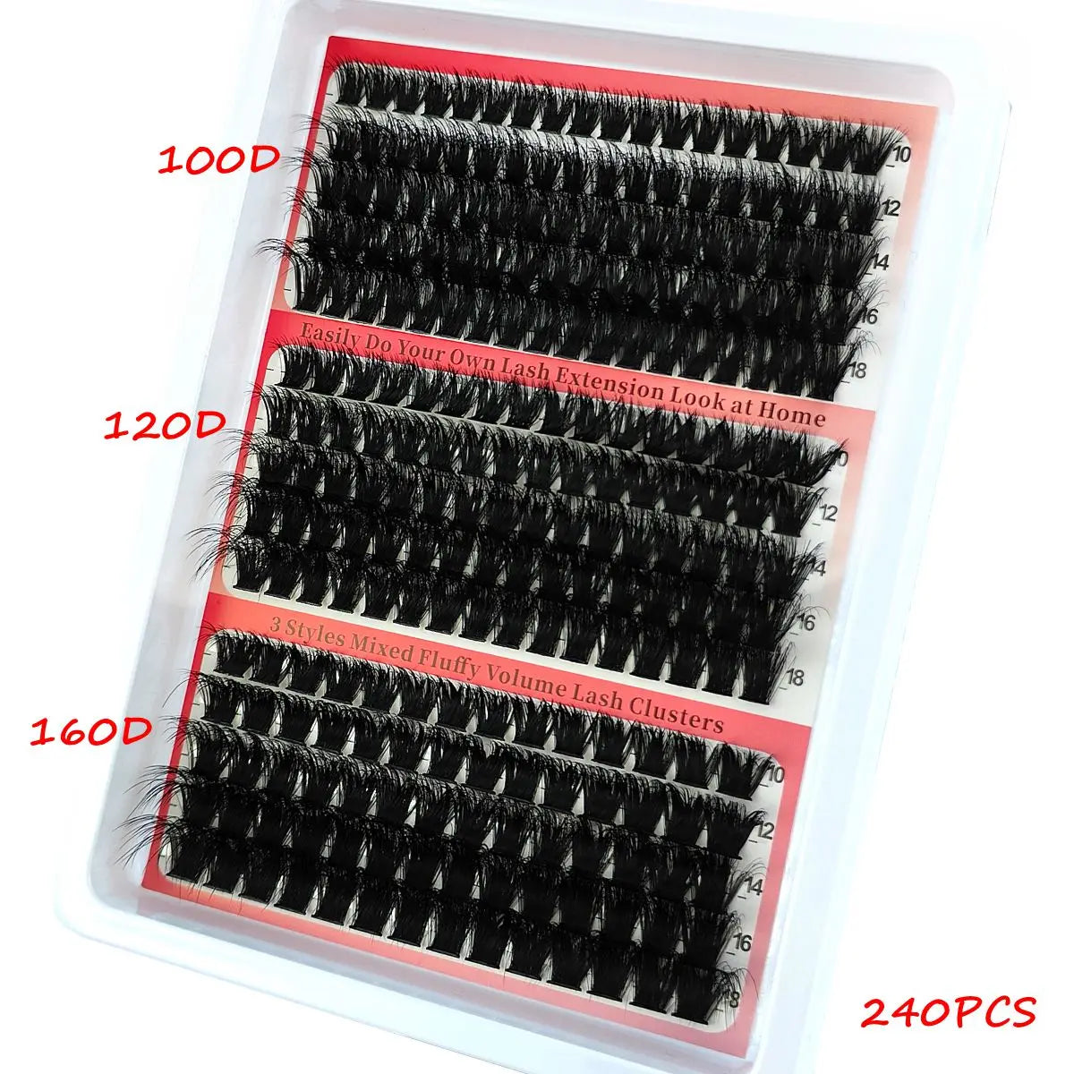 Fluffy Wispy Lash Clusters