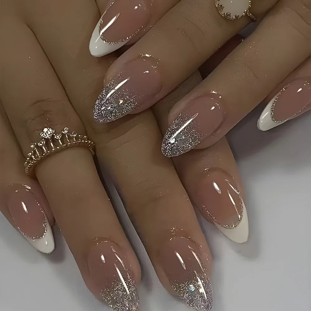 Metallic Cat-Eye French Press-On Nails