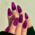 Red Cat-Eye Press-On Nails