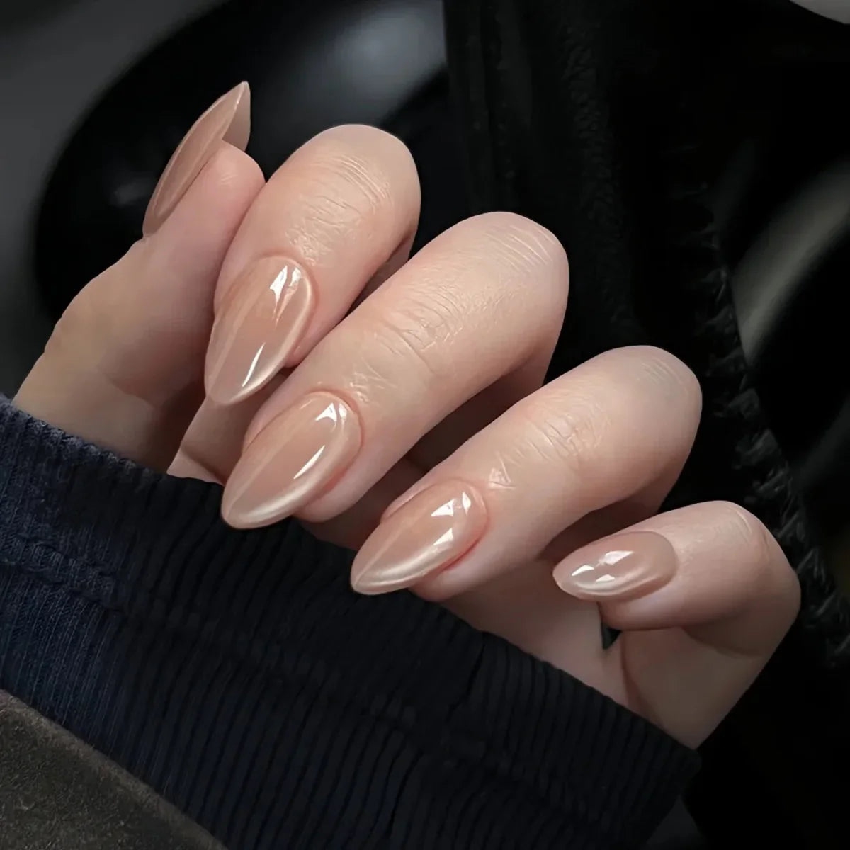 Metallic Cat-Eye French Press-On Nails
